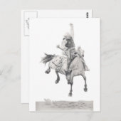 Carte Postale Bronc de selle (Devant / Derrière)