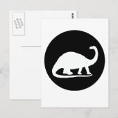 Carte Postale brontosaurus (Devant / Derrière)