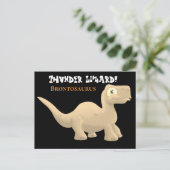 Carte Postale Brontosaurus (Debout devant)