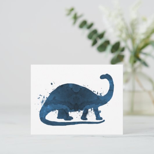 Carte Postale brontosaurus (Debout devant)