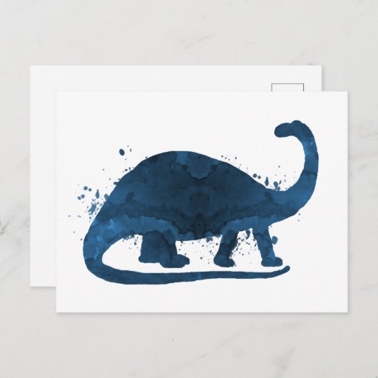 Carte Postale brontosaurus (Devant / Derrière)