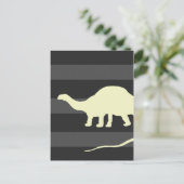 Carte Postale brontosaurus (Debout devant)
