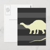 Carte Postale brontosaurus (Devant / Derrière)