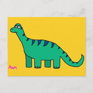 Carte postale Brontosaurus conviviale
