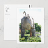 Carte Postale Brontosaurus dinosaure (Devant / Derrière)