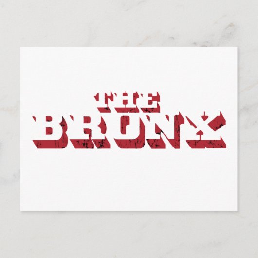 Carte postale Bronx Big Letter (Devant)