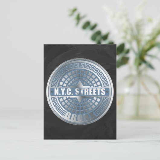 Carte Postale Bronx de couverture de trou (Debout devant)