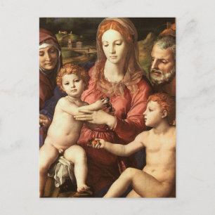 Carte Postale Bronzino - Sainte Famille