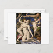 Carte Postale Bronzino : Vénus, Cupidon, Folie et Temps (Devant / Derrière)