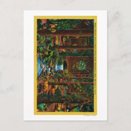 Carte Postale Brookdale Lodge Salle à manger Brookdale, CA (Devant)