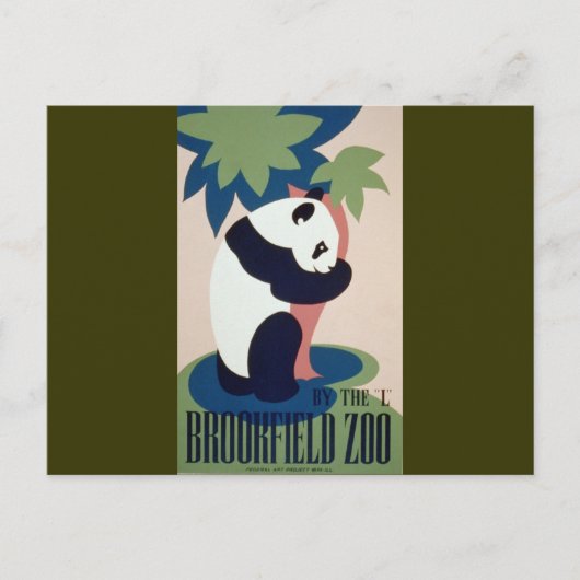 Carte Postale Brookfield Zoo Panda (Devant)