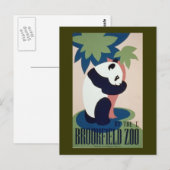 Carte Postale Brookfield Zoo Panda (Devant / Derrière)