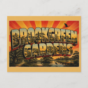 Carte Postale Brookgreen Gardens SC Allée de chêne vivant Art