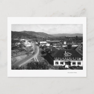 Carte Postale Brookings, Oregon Town View et Ocean Photo