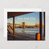 Carte postale Brookly Bridge (Devant / Derrière)