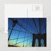 Carte postale Brooklyn Bridge (Devant / Derrière)