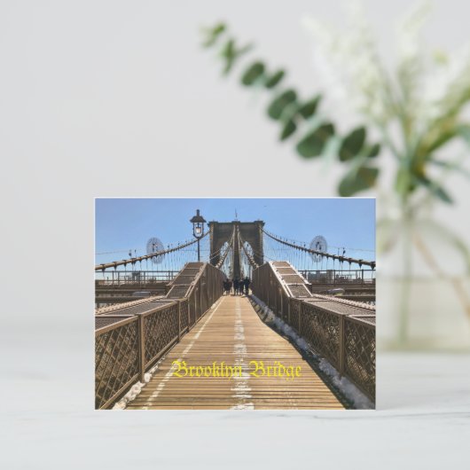 Carte postale Brooklyn Bridge (Debout devant)
