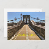 Carte postale Brooklyn Bridge (Devant / Derrière)