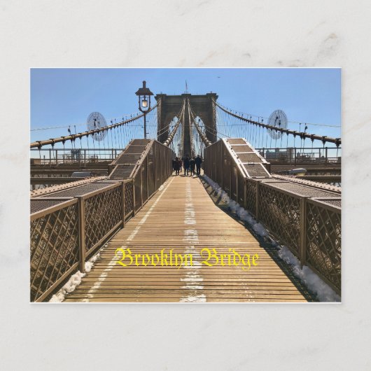 Carte postale Brooklyn Bridge (Devant)