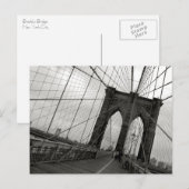 Carte postale Brooklyn Bridge (Devant / Derrière)
