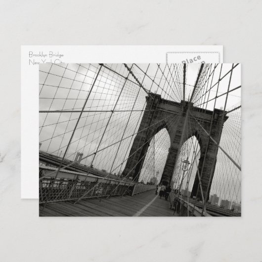 Carte postale Brooklyn Bridge (Devant / Derrière)
