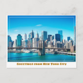 Carte Postale Brooklyn Bridge à New York (Devant)