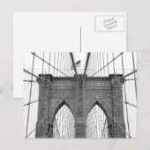 Carte Postale Brooklyn Bridge à New York (Devant / Derrière)