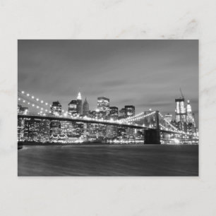 Carte Postale Brooklyn Bridge à Night, New York