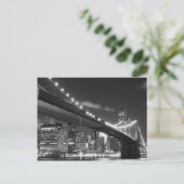 Carte Postale Brooklyn Bridge à Night, New York (Debout devant)