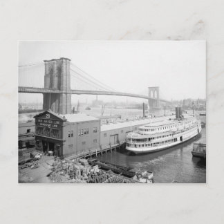 Carte Postale Brooklyn Bridge and Docks, 1905
