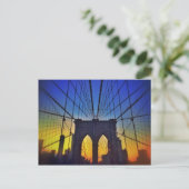 Carte Postale Brooklyn Bridge At Sunset (Debout devant)