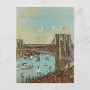 Carte postale Brooklyn Bridge Color