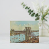Carte postale Brooklyn Bridge Color (Debout devant)