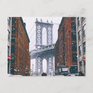 Carte Postale Brooklyn Bridge En Hiver (New York, New York)