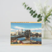 Carte Postale Brooklyn Bridge et East River, New York City, New (Debout devant)