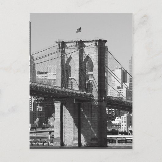 Carte Postale Brooklyn Bridge et Manhattan Skyline (Devant)