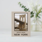 Carte Postale Brooklyn Bridge New York (Debout devant)