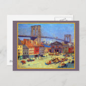 Carte Postale Brooklyn Bridge New York (Devant / Derrière)