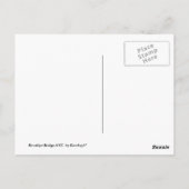 Carte Postale Brooklyn Bridge, New York (Dos)