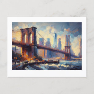 Carte Postale Brooklyn Bridge New York City,