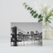 Carte Postale Brooklyn Bridge New York City (Debout devant)