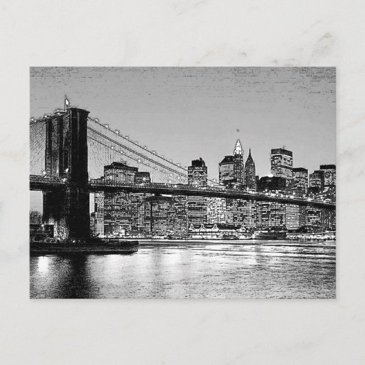 Carte Postale Brooklyn Bridge New York City (Devant)