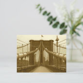Carte postale Brooklyn Bridge - New York City (Debout devant)