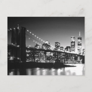 Carte Postale Brooklyn Bridge New York City Skyline Manhattan