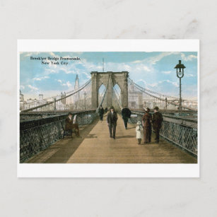 Carte Postale Brooklyn Bridge Promenade, New York