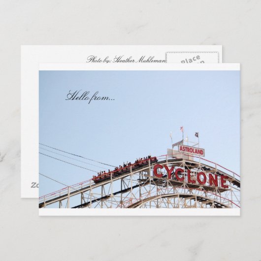 Carte postale Brooklyn Cyclone (Devant / Derrière)