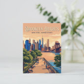 Carte Postale Brooklyn Heights New York State (Debout devant)