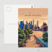 Carte Postale Brooklyn Heights New York State (Devant / Derrière)