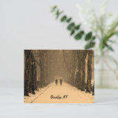 Carte Postale Brooklyn hivernal (Debout devant)