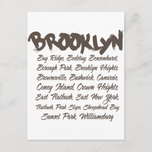 Carte Postale Brooklyn Hoods